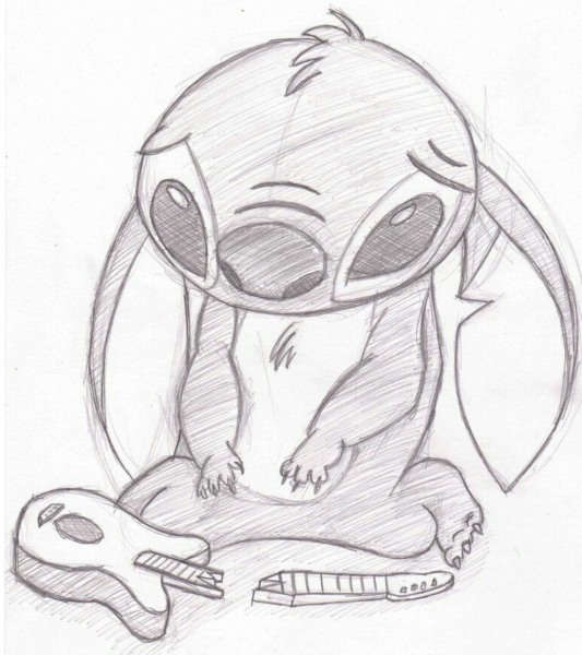 Рисунки Стича для срисовки