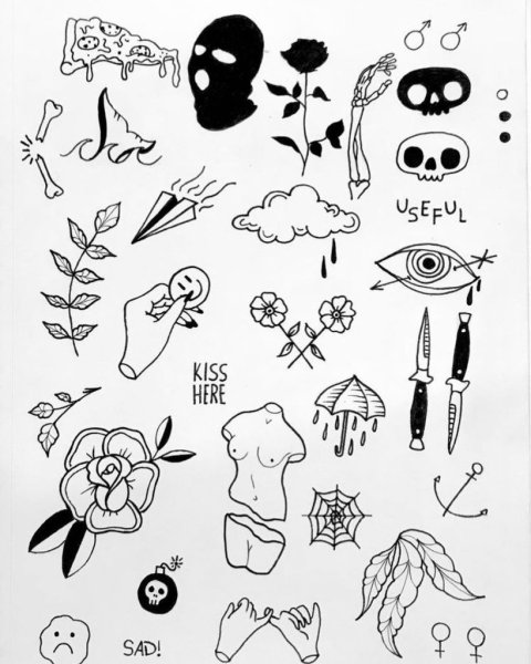 Эскизы тату маленькие