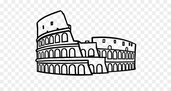 Рим Рим амфитеатр Колизей раскраска