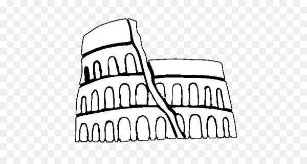 Колизей в Риме нарисовать