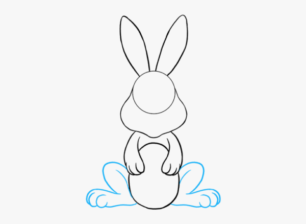 Кролик рисунок для детей простой