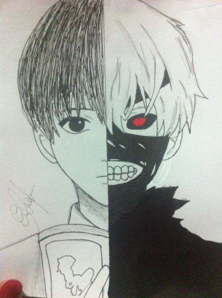 Токийский гуль для срисовки