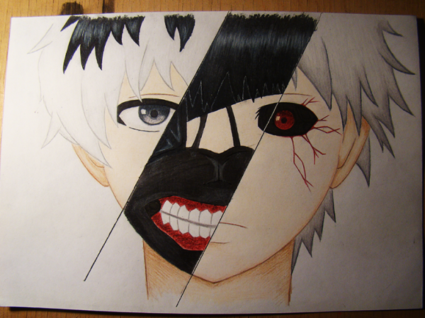 Аниме для срисовки гуль