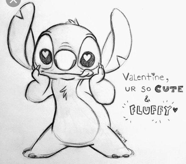 Легкий рисунок Стича