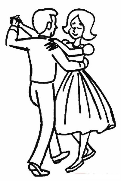 Бальные танцы раскраска для детей