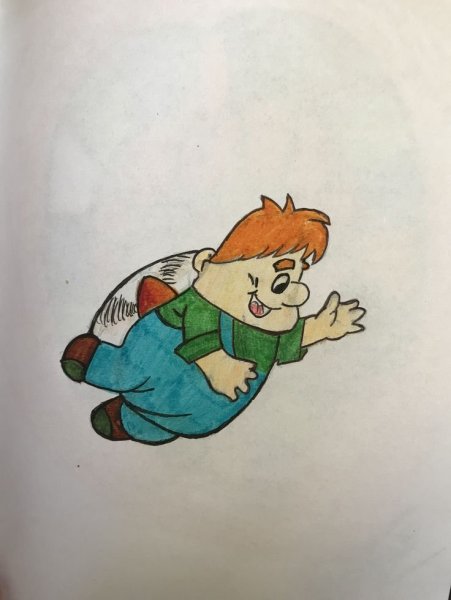 Малыш и Карлсон крупный план