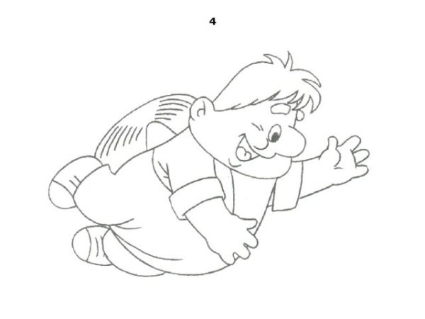 Карлсон рисунок карандашом