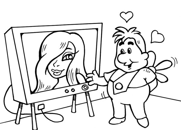 Карлсон раскраска