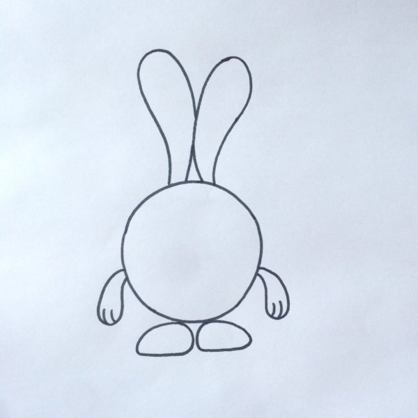 Крош из смешариков карандашом