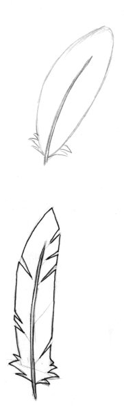 Перо рисунок поэтапно