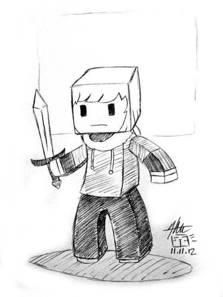 Рисунки МАЙНКРАФТА для срисовки