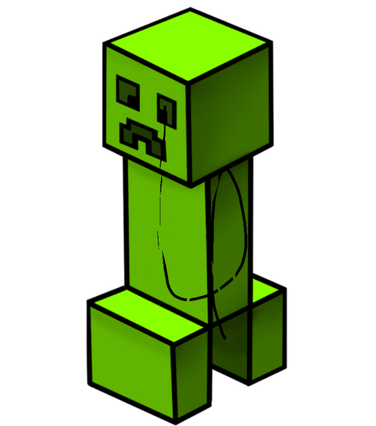 Нарисовать КРИПЕРА