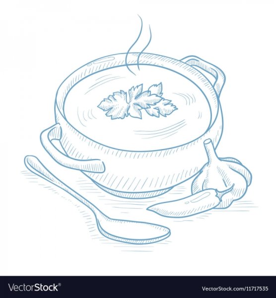 Суп рисунок