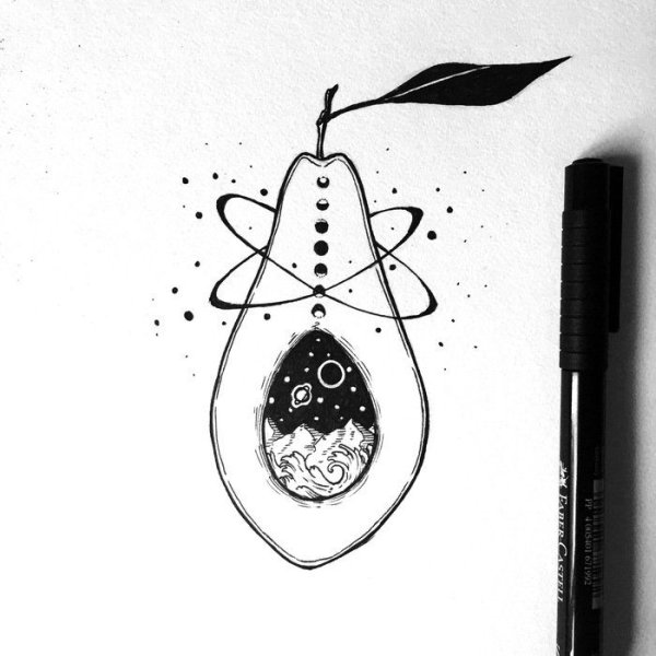 Черно белые рисунки легкие