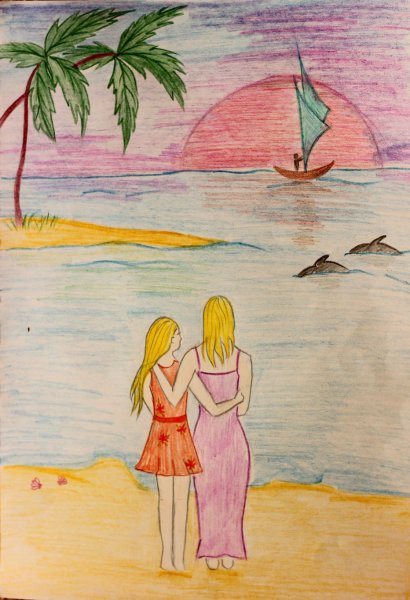 Летние рисунки для срисовки