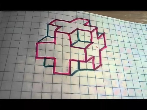 Оптические иллюзии куб Неккера