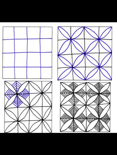 Орнаменты для рисования геометрические