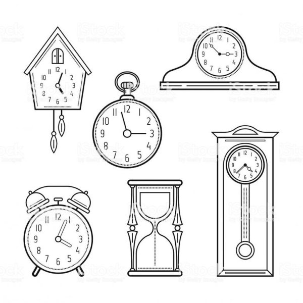 Часы в виде рисунка