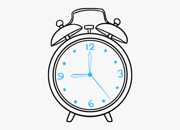 Рисование будильник