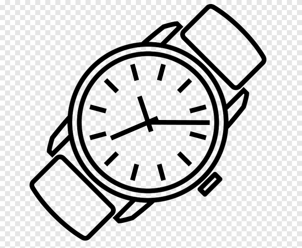 Часы наручные контур