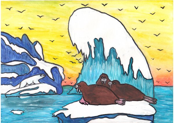 Рисунок на тему Арктика