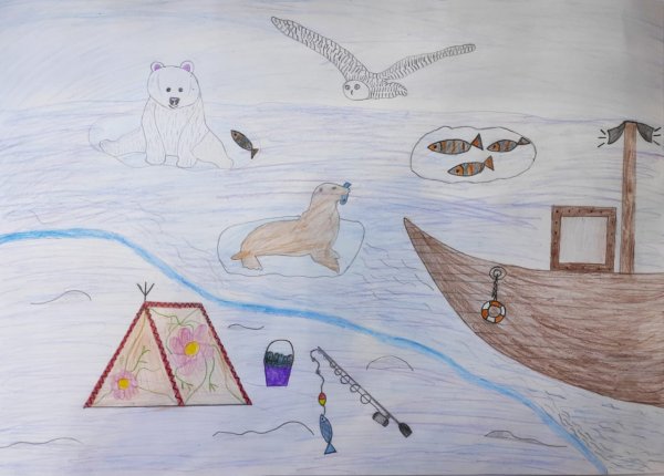 Арктика срисовать
