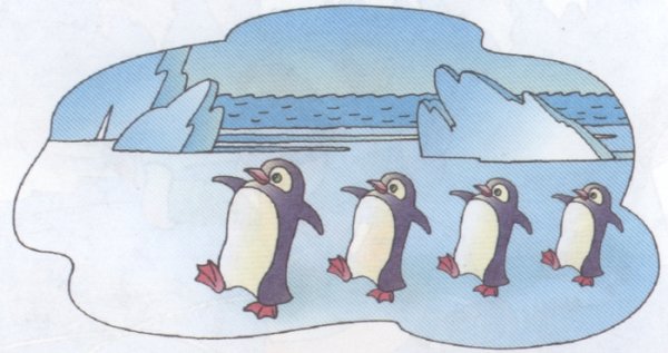 Детские рисунки на тему Антарктида