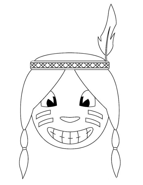 Раскраска туземцы