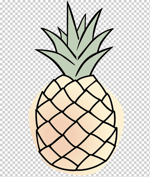 Ананас рисунок карандашом для срисовки