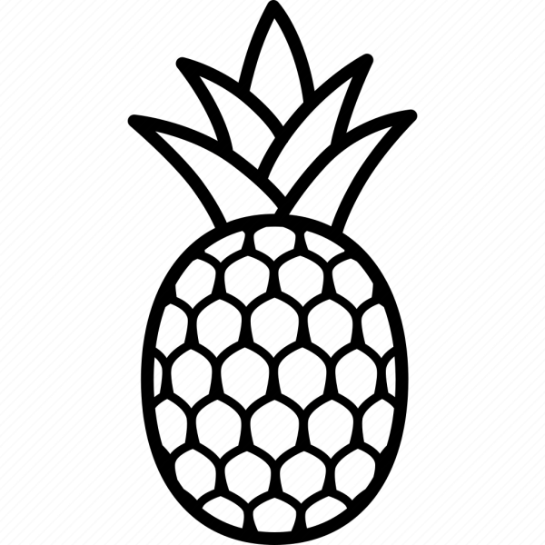 Ананас для срисовки легкие