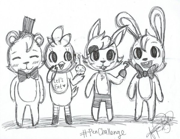 FNAF Mangle раскраска