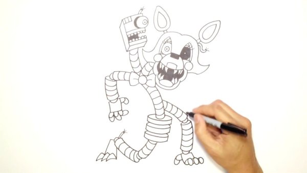 ФНАФ для срисовки СПРИНГТРАП