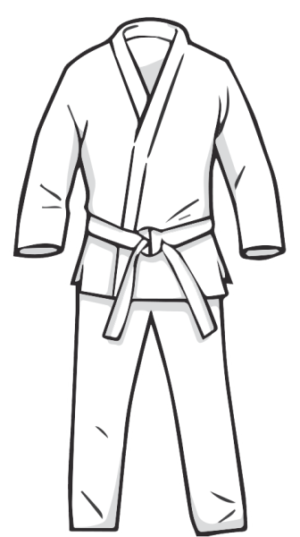 Каратист рисунок