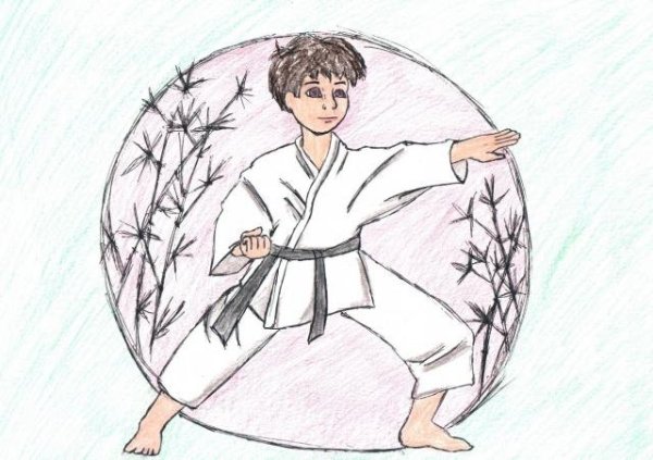 Раскраска дзюдо