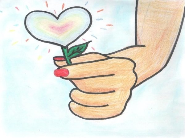 Рисунок на тему день доброты
