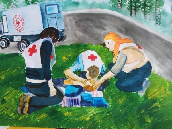 Рисунок на тему Милосердие