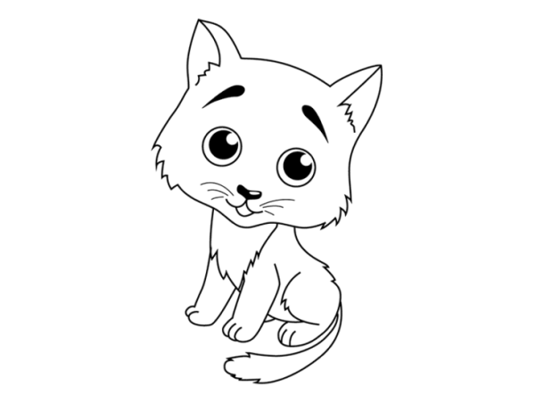 Котята рисунки для срисовки детям