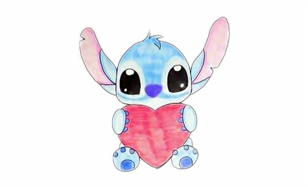 Лёгкий рисунок Стича для срисовки