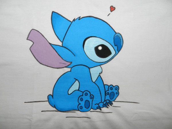Лило и Стич для срисовки