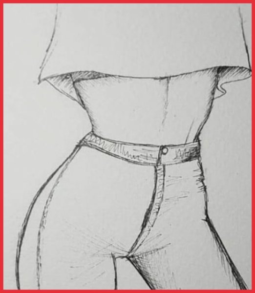 Рисунок девушки несложный