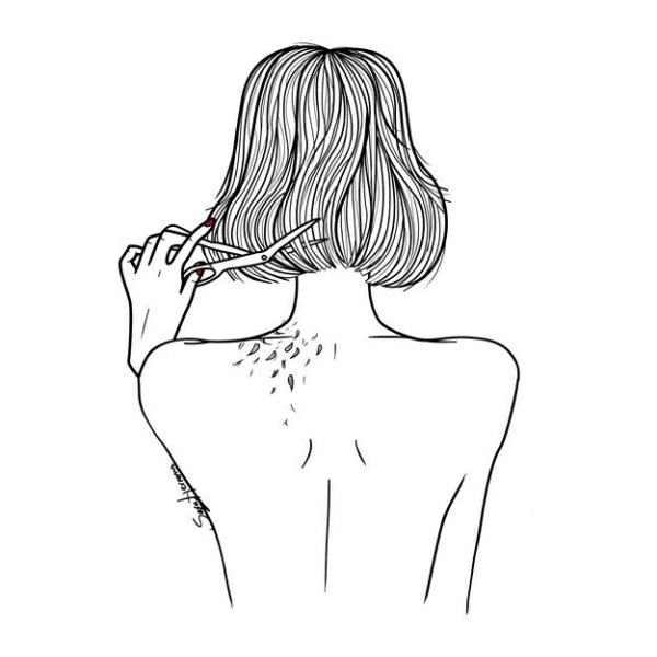 Девушки сзади для срисовки