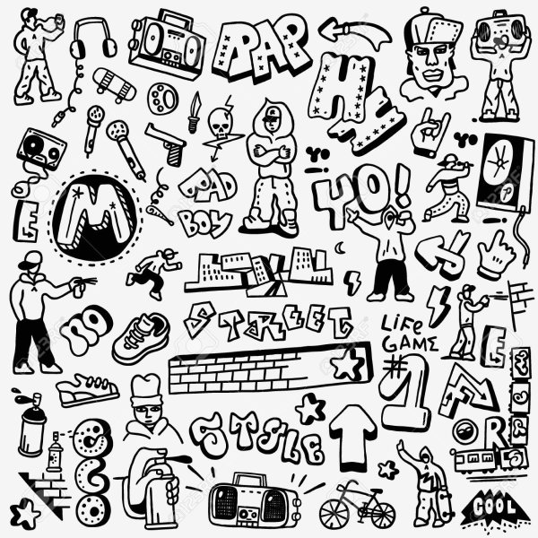 Значки в стиле граффити