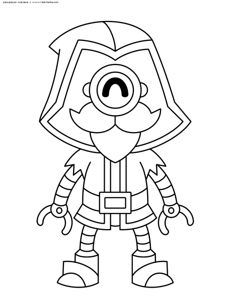 Раскраска Браво старс ворон и Леон