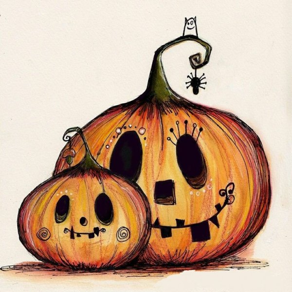 Helloween тыква Illustrator