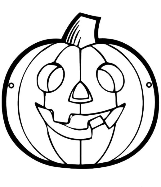 Раскраски Хэллоуин для детей тыковки