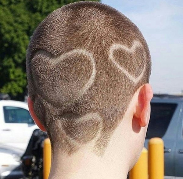 Мужские стрижки рисунки на голове