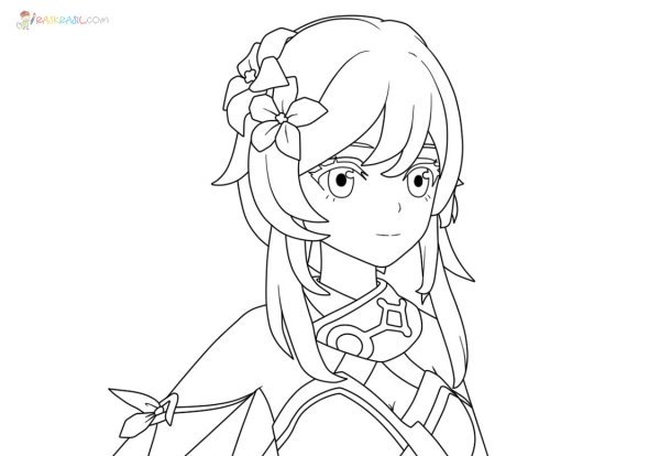 Срисовка Сяо из Геншин Импакт