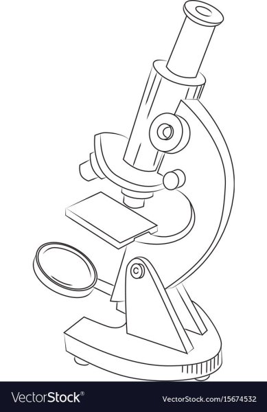Микроскоп рисунок карандашом
