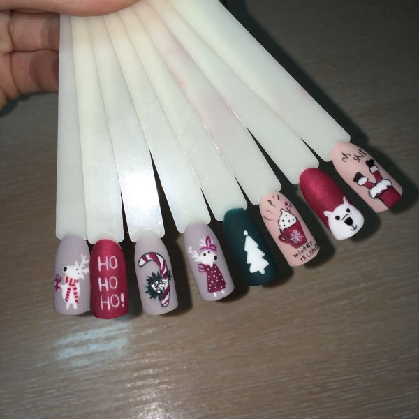 Дизайн ногтей на типсах