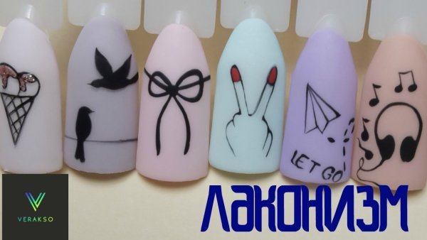 Учимся рисовать на ногтях